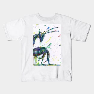 PRAYING MANTIS watercolor and ink portrait.1 Kids T-Shirt